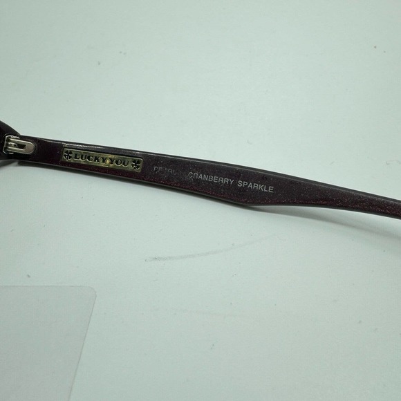 Lucky Brand Sadie CRANBERRY SPARKLE Frames Women's Eyeglasses H9947 - Picture 6 of 7